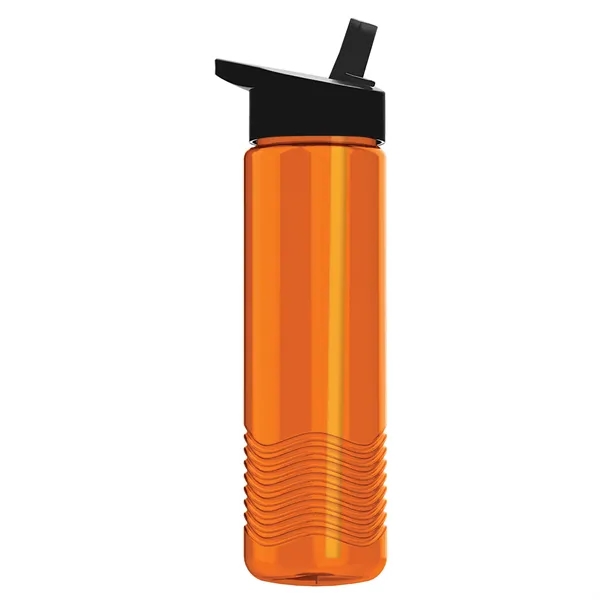 New Slim Cylinder Wave Design 24 Oz Wave Bottle With Flip... from ASI 40480 Koozie Group