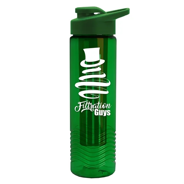 Wave 24 oz. Slim Cylinder Wave Design with Drink thru lid... from ASI 40480 Koozie Group
