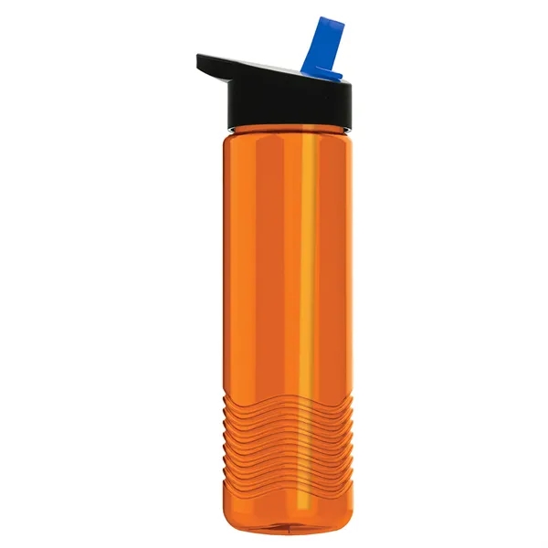 New Slim Cylinder Wave Design 24 Oz Wave Bottle With Flip... from ASI 40480 Koozie Group