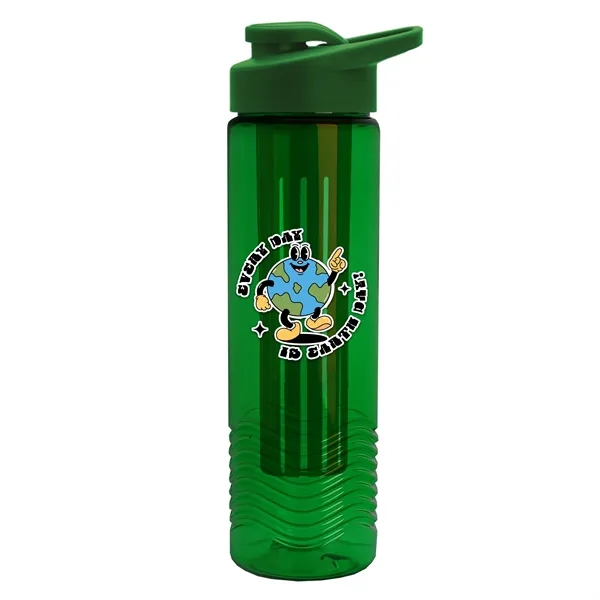 Wave 24 oz. Slim Cylinder Wave Design with Drink thru lid... from ASI 40480 Koozie Group