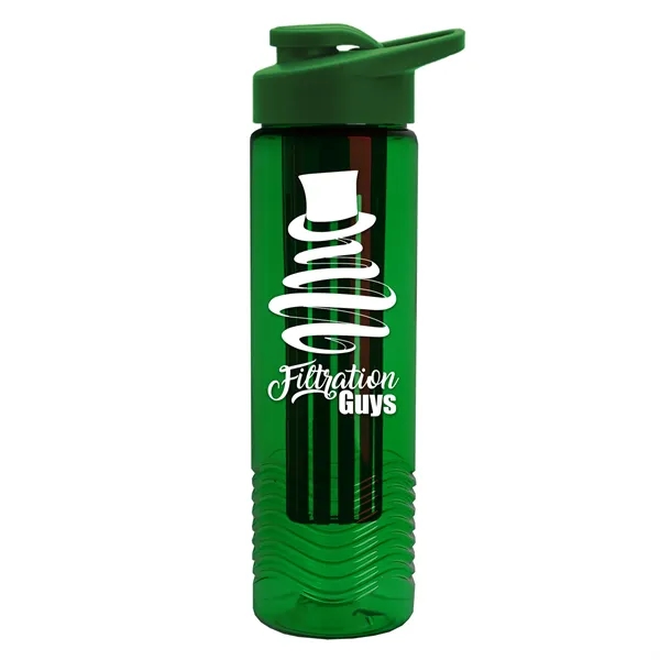 Wave 24 oz. Slim Cylinder Wave Design with Drink thru lid... from ASI 40480 Koozie Group