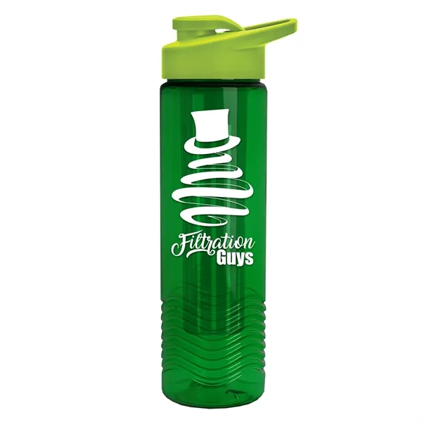 Wave 24 oz. Slim Cylinder Wave Design with Drink thru lid... from ASI 40480 Koozie Group