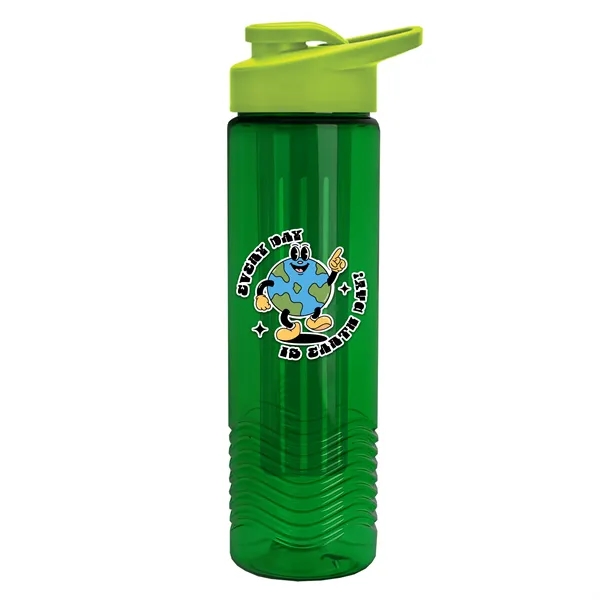 Wave 24 oz. Slim Cylinder Wave Design with Drink thru lid... from ASI 40480 Koozie Group