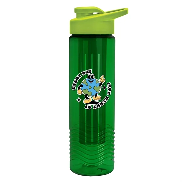 Wave 24 oz. Slim Cylinder Wave Design with Drink thru lid... from ASI 40480 Koozie Group