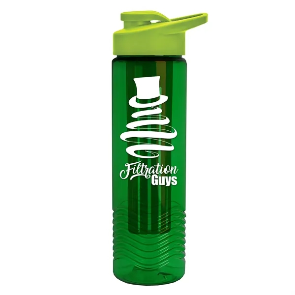 Wave 24 oz. Slim Cylinder Wave Design with Drink thru lid... from ASI 40480 Koozie Group
