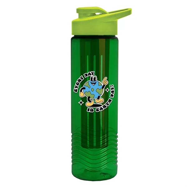 Wave 24 oz. Slim Cylinder Wave Design with Drink thru lid... from ASI 40480 Koozie Group