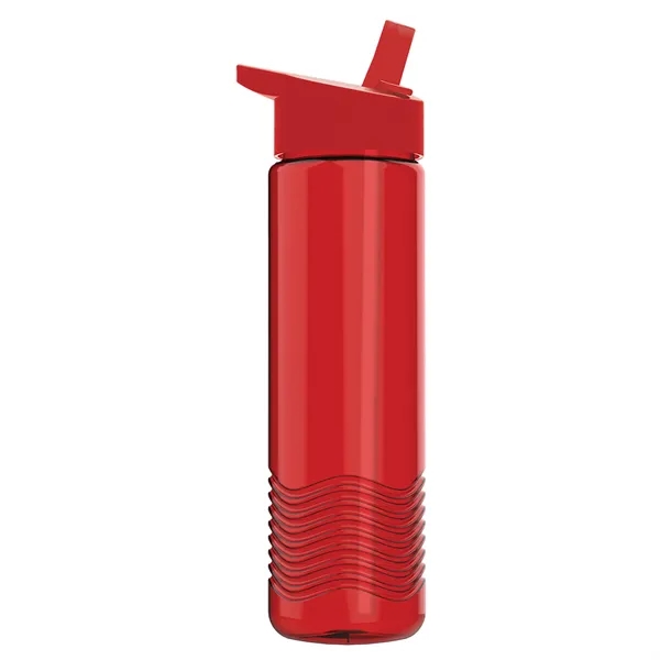 New Slim Cylinder Wave Design 24 Oz Wave Bottle With Flip... from ASI 40480 Koozie Group
