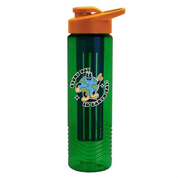Wave 24 oz. Slim Cylinder Wave Design with Drink thru lid... from ASI 40480 Koozie Group