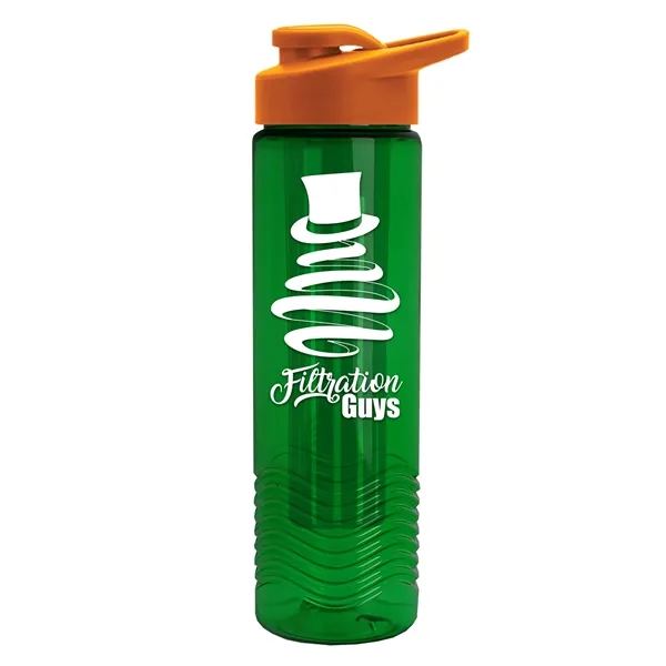 Wave 24 oz. Slim Cylinder Wave Design with Drink thru lid... from ASI 40480 Koozie Group