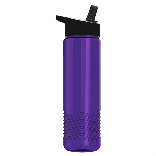 New Slim Cylinder Wave Design 24 Oz Wave Bottle With Flip... from ASI 40480 Koozie Group