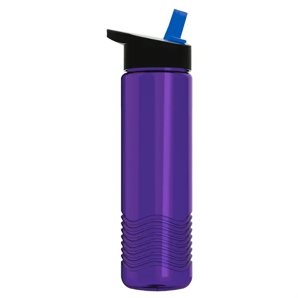 New Slim Cylinder Wave Design 24 Oz Wave Bottle With Flip... from ASI 40480 Koozie Group