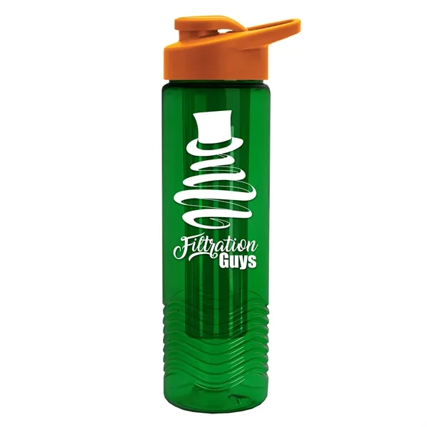 Wave 24 oz. Slim Cylinder Wave Design with Drink thru lid... from ASI 40480 Koozie Group