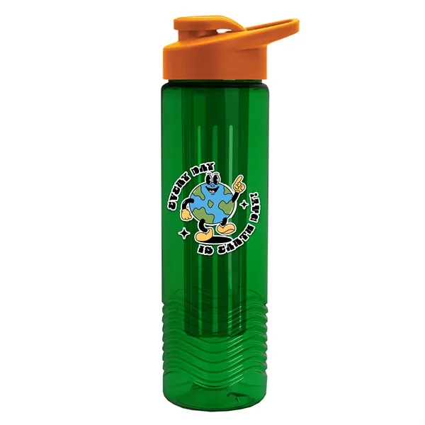 Wave 24 oz. Slim Cylinder Wave Design with Drink thru lid... from ASI 40480 Koozie Group