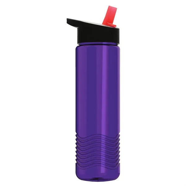 New Slim Cylinder Wave Design 24 Oz Wave Bottle With Flip... from ASI 40480 Koozie Group