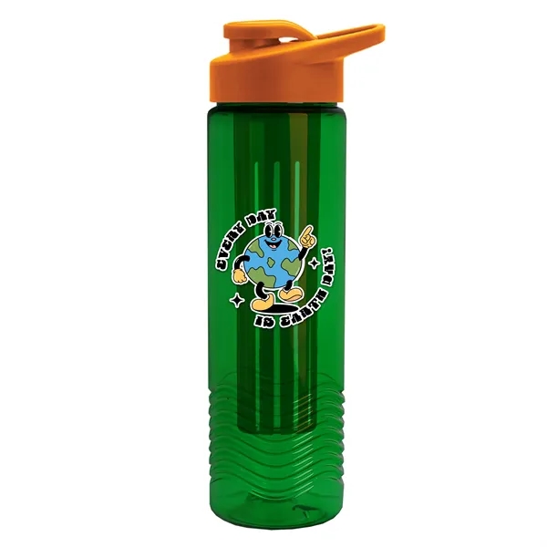 Wave 24 oz. Slim Cylinder Wave Design with Drink thru lid... from ASI 40480 Koozie Group