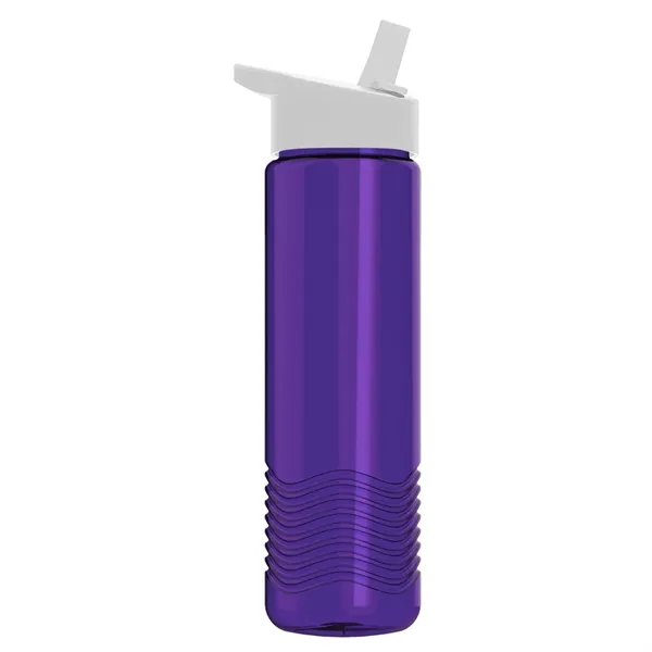 New Slim Cylinder Wave Design 24 Oz Wave Bottle With Flip... from ASI 40480 Koozie Group