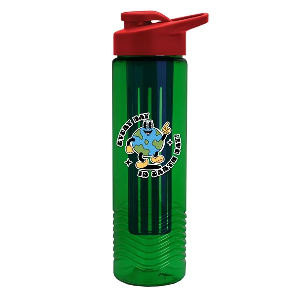 Wave 24 oz. Slim Cylinder Wave Design with Drink thru lid... from ASI 40480 Koozie Group