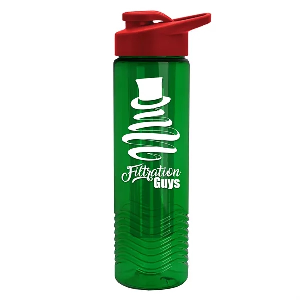 Wave 24 oz. Slim Cylinder Wave Design with Drink thru lid... from ASI 40480 Koozie Group