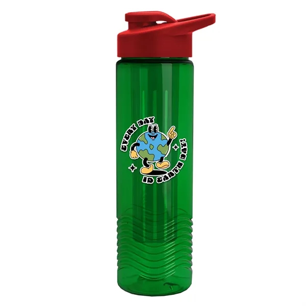 Wave 24 oz. Slim Cylinder Wave Design with Drink thru lid... from ASI 40480 Koozie Group