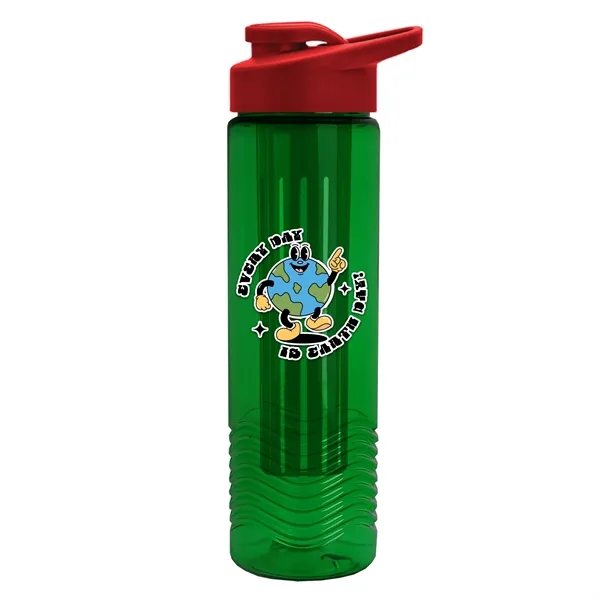 Wave 24 oz. Slim Cylinder Wave Design with Drink thru lid... from ASI 40480 Koozie Group