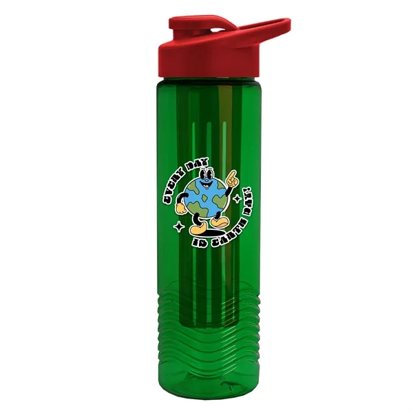 Wave 24 oz. Slim Cylinder Wave Design with Drink thru lid... from ASI 40480 Koozie Group
