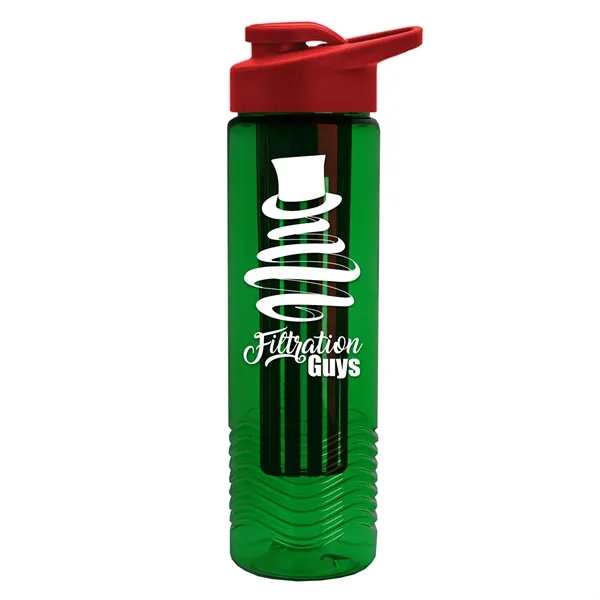 Wave 24 oz. Slim Cylinder Wave Design with Drink thru lid... from ASI 40480 Koozie Group