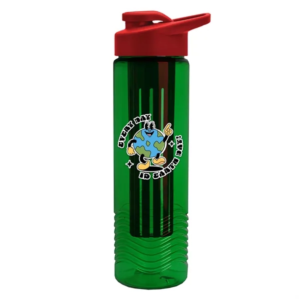Wave 24 oz. Slim Cylinder Wave Design with Drink thru lid... from ASI 40480 Koozie Group