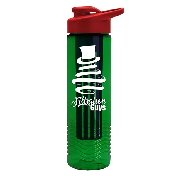 Wave 24 oz. Slim Cylinder Wave Design with Drink thru lid... from ASI 40480 Koozie Group