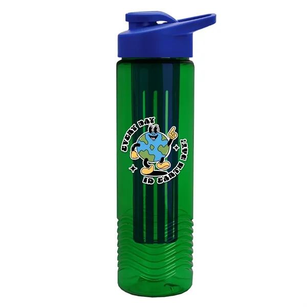 Wave 24 oz. Slim Cylinder Wave Design with Drink thru lid... from ASI 40480 Koozie Group