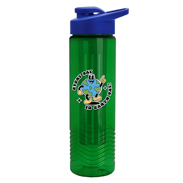 Wave 24 oz. Slim Cylinder Wave Design with Drink thru lid... from ASI 40480 Koozie Group