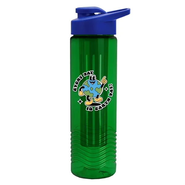 Wave 24 oz. Slim Cylinder Wave Design with Drink thru lid... from ASI 40480 Koozie Group