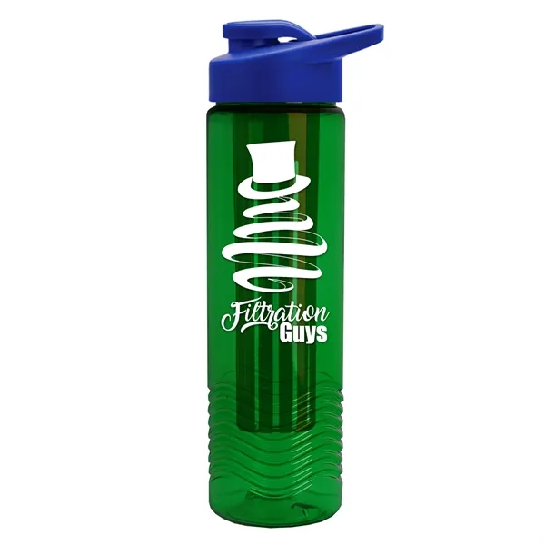 Wave 24 oz. Slim Cylinder Wave Design with Drink thru lid... from ASI 40480 Koozie Group