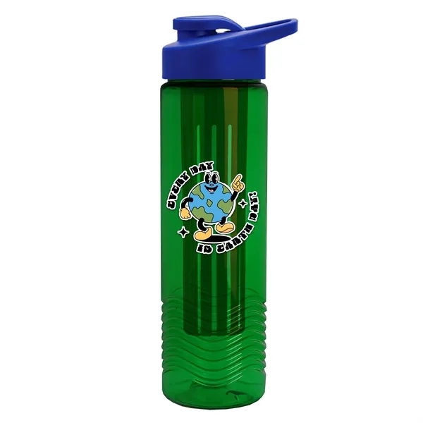 Wave 24 oz. Slim Cylinder Wave Design with Drink thru lid... from ASI 40480 Koozie Group