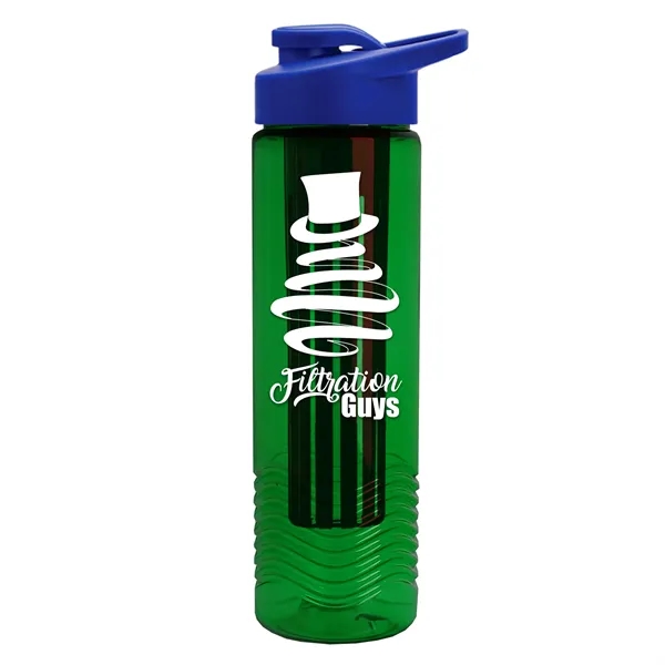 Wave 24 oz. Slim Cylinder Wave Design with Drink thru lid... from ASI 40480 Koozie Group