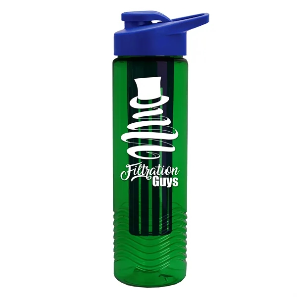 Wave 24 oz. Slim Cylinder Wave Design with Drink thru lid... from ASI 40480 Koozie Group