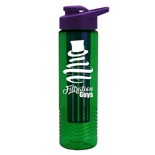 Wave 24 oz. Slim Cylinder Wave Design with Drink thru lid... from ASI 40480 Koozie Group