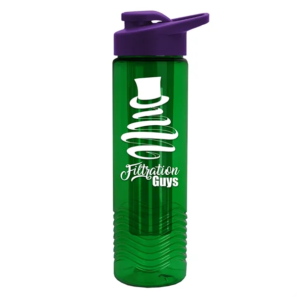 Wave 24 oz. Slim Cylinder Wave Design with Drink thru lid... from ASI 40480 Koozie Group