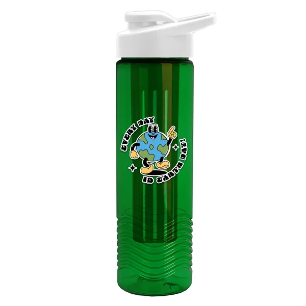 Wave 24 oz. Slim Cylinder Wave Design with Drink thru lid... from ASI 40480 Koozie Group
