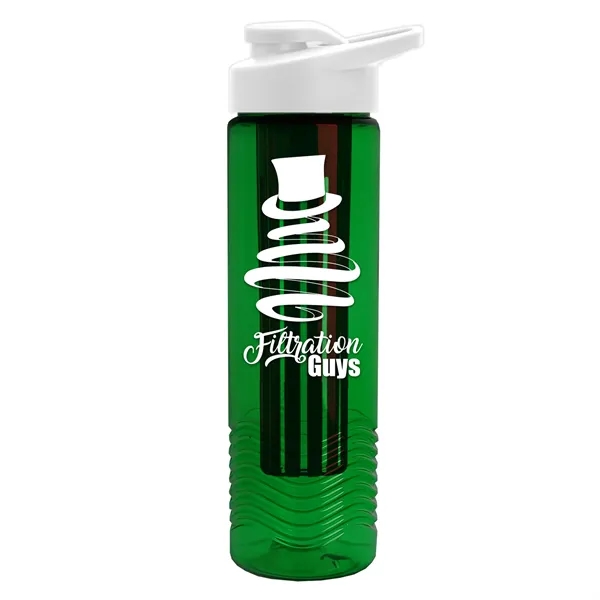 Wave 24 oz. Slim Cylinder Wave Design with Drink thru lid... from ASI 40480 Koozie Group