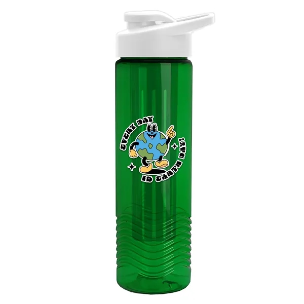 Wave 24 oz. Slim Cylinder Wave Design with Drink thru lid... from ASI 40480 Koozie Group