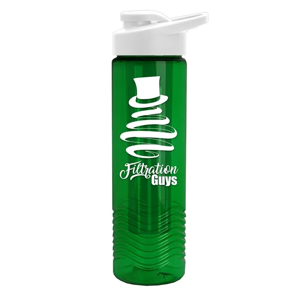 Wave 24 oz. Slim Cylinder Wave Design with Drink thru lid... from ASI 40480 Koozie Group