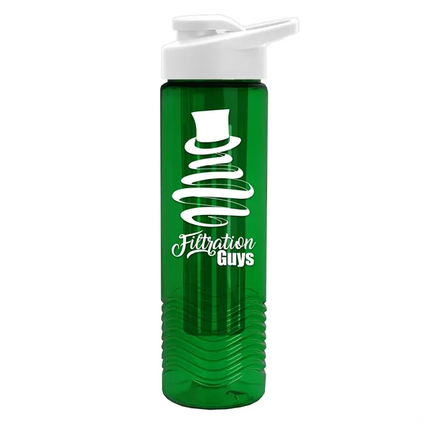 Wave 24 oz. Slim Cylinder Wave Design with Drink thru lid... from ASI 40480 Koozie Group