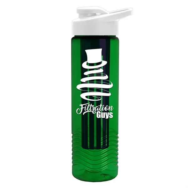 Wave 24 oz. Slim Cylinder Wave Design with Drink thru lid... from ASI 40480 Koozie Group