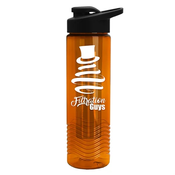 Wave 24 oz. Slim Cylinder Wave Design with Drink thru lid... from ASI 40480 Koozie Group