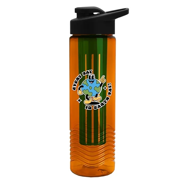 Wave 24 oz. Slim Cylinder Wave Design with Drink thru lid... from ASI 40480 Koozie Group
