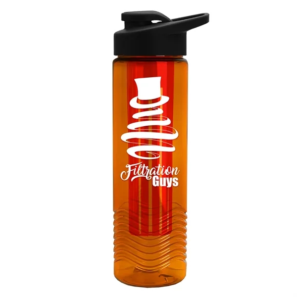 Wave 24 oz. Slim Cylinder Wave Design with Drink thru lid... from ASI 40480 Koozie Group