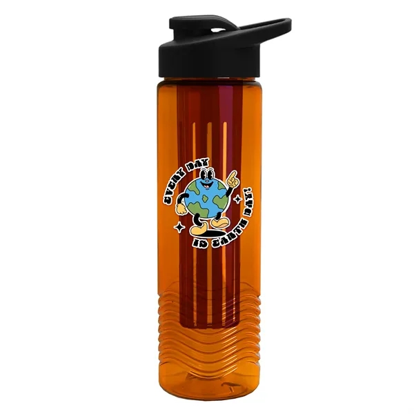 Wave 24 oz. Slim Cylinder Wave Design with Drink thru lid... from ASI 40480 Koozie Group