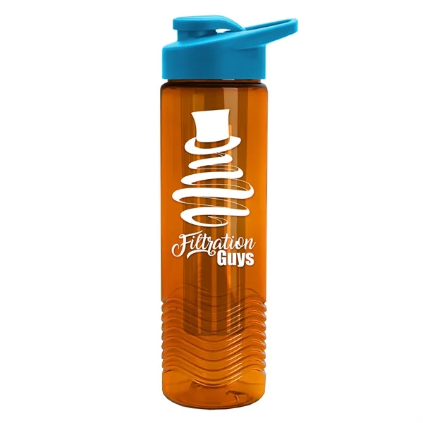 Wave 24 oz. Slim Cylinder Wave Design with Drink thru lid... from ASI 40480 Koozie Group
