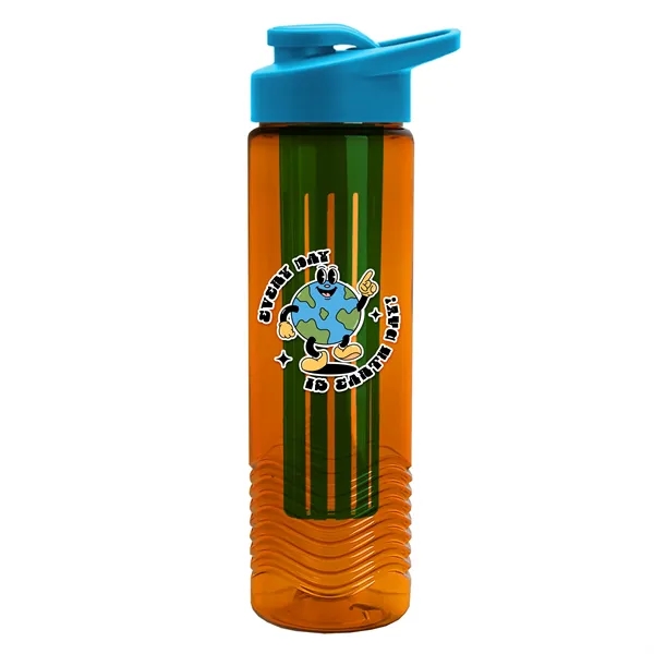 Wave 24 oz. Slim Cylinder Wave Design with Drink thru lid... from ASI 40480 Koozie Group