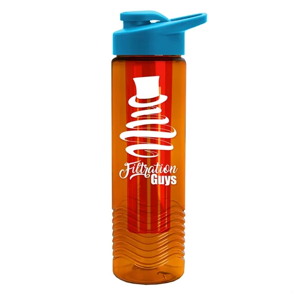Wave 24 oz. Slim Cylinder Wave Design with Drink thru lid... from ASI 40480 Koozie Group